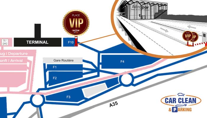 Place VIP pour Car Clean, Nettoyage + Parking à l'Euroairport